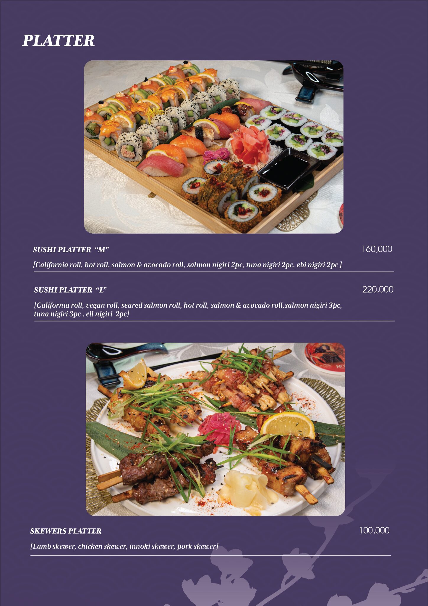 Noka menu - page 18 (Platter)